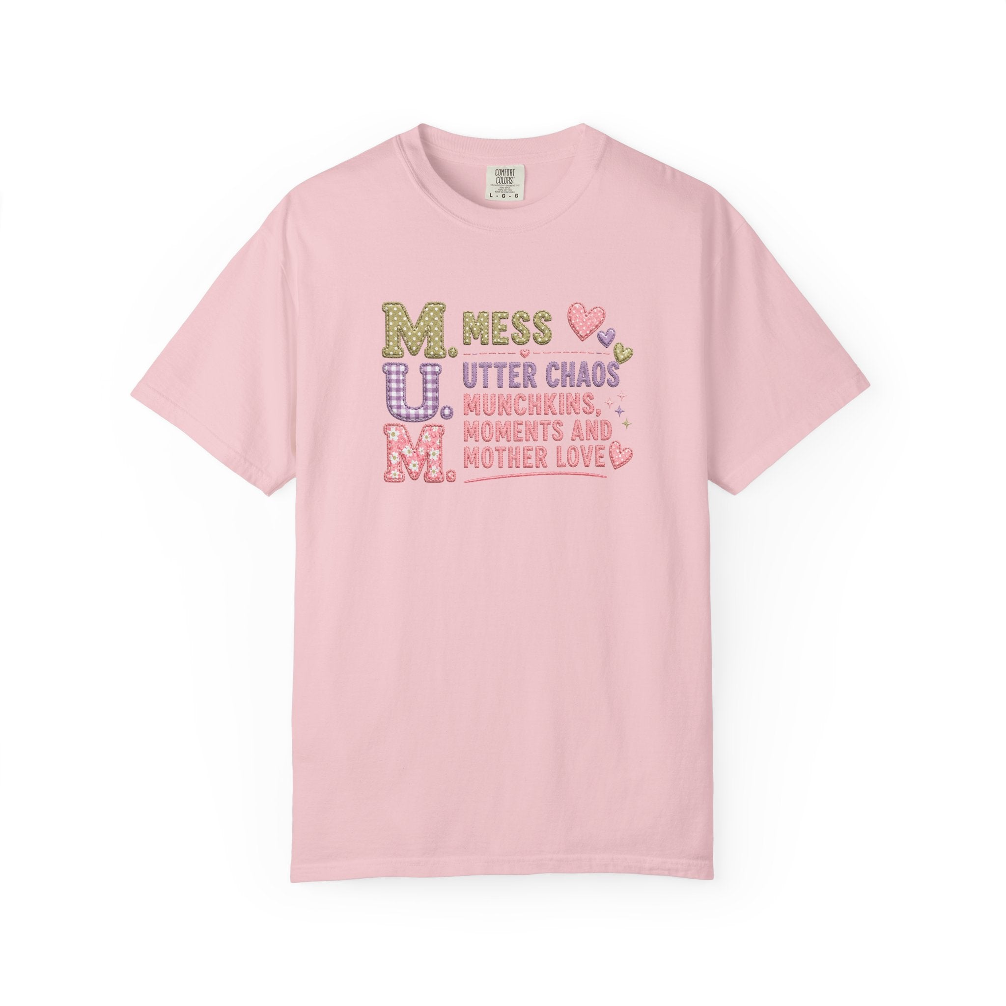M.U.M. Mom Acronym Graphic Tee — Mess, Utter Chaos, Munchkins & Mother Love T-Shirt