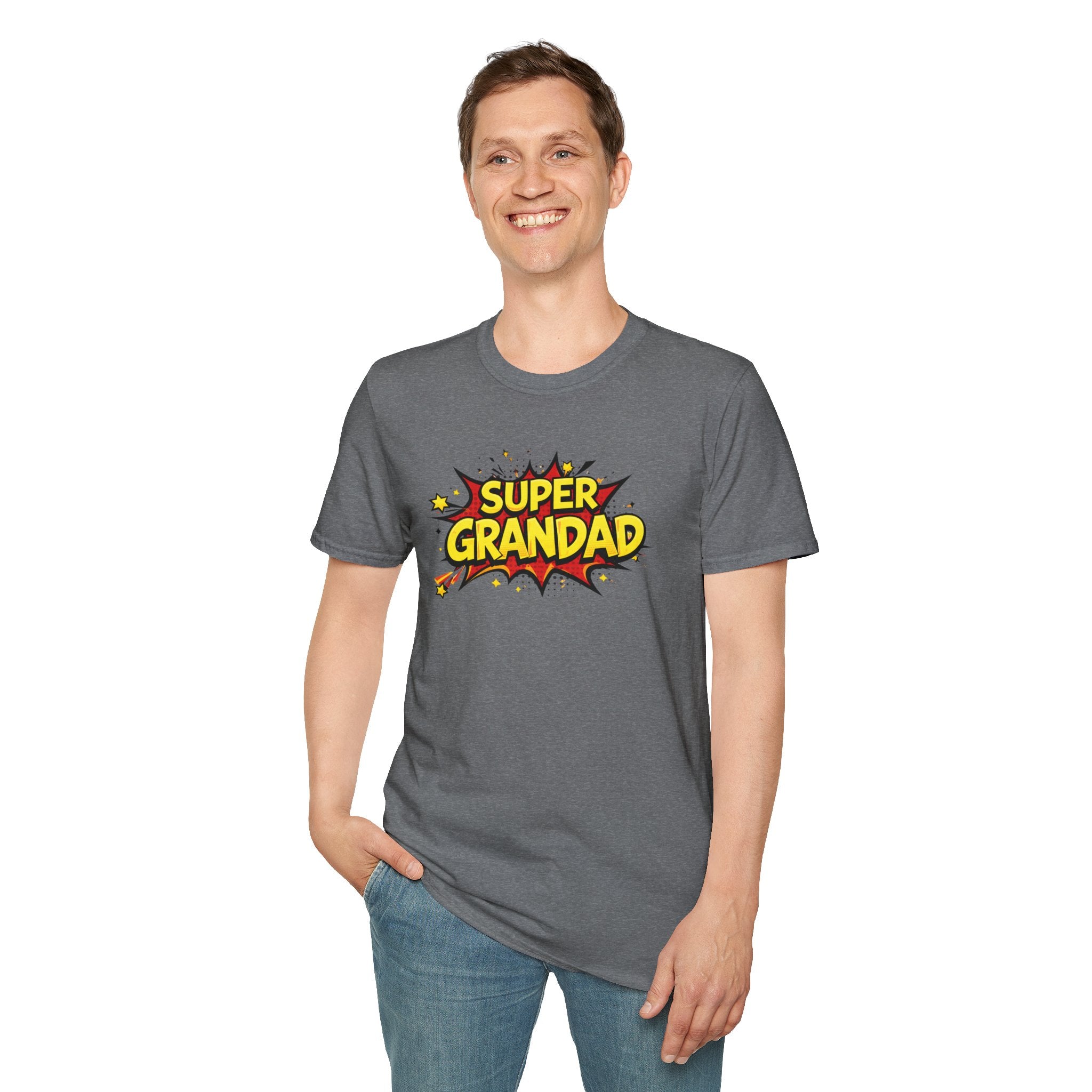 Super Grandad Comic-Style T-Shirt — Father’s Day Gift for Grandpa
