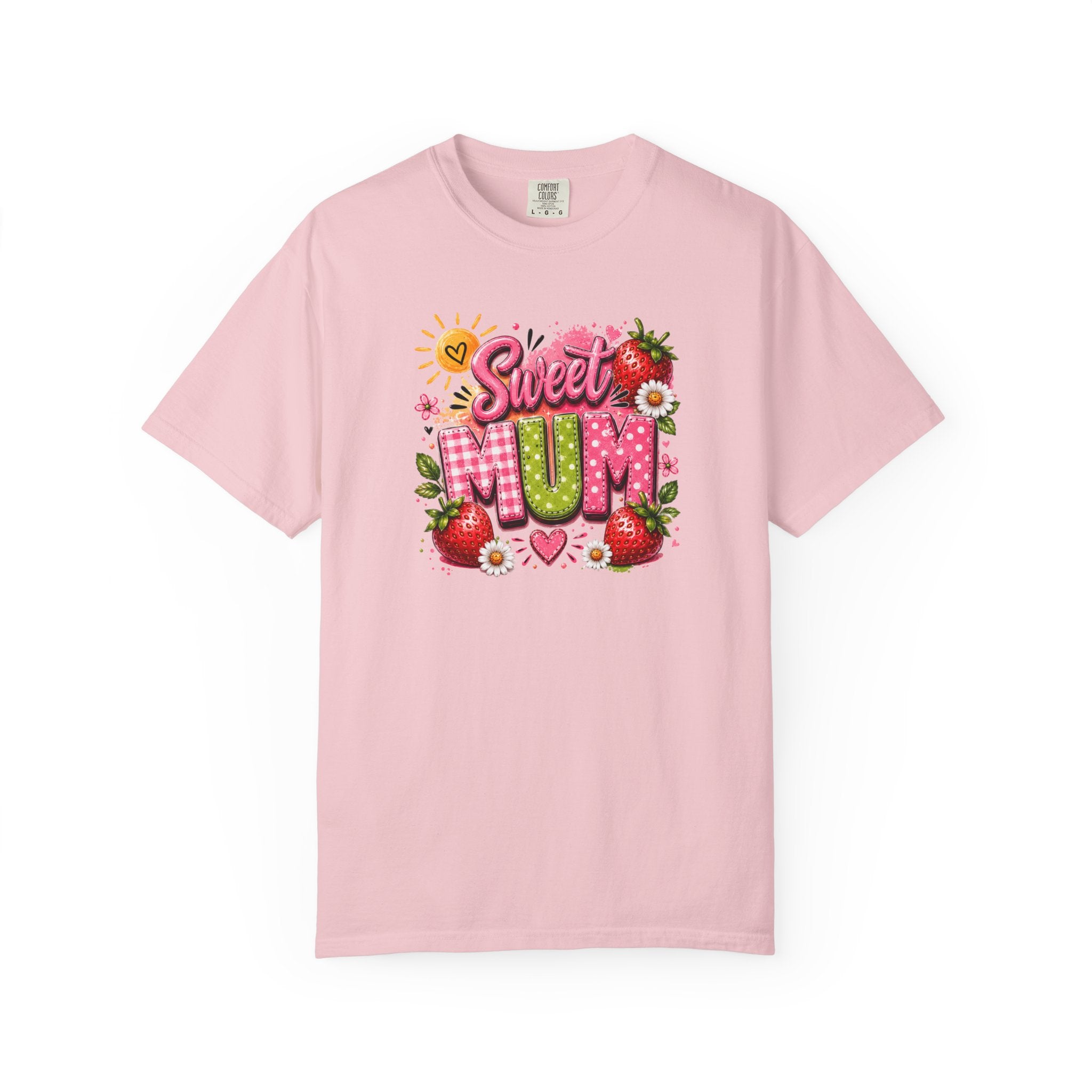 Sweet Mum T-Shirt — Floral Strawberry Mother's Day Tee