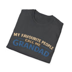 Grandad T-Shirt – “My Favourite People Call Me Grandad” Casual Grandpa Tee