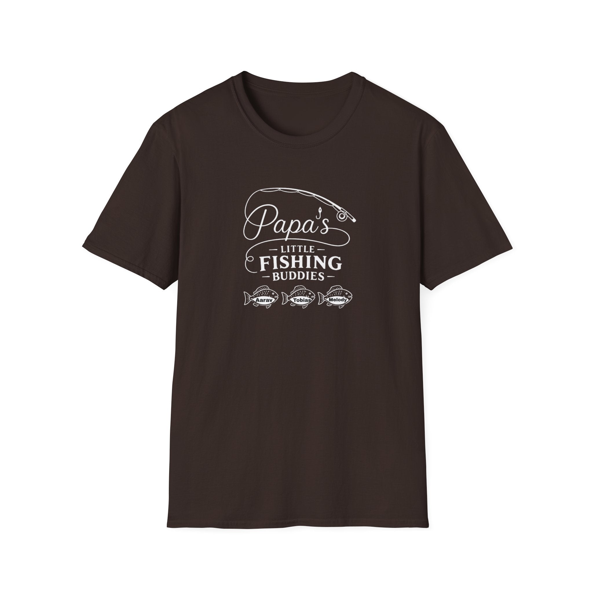 Papa's Little Fishing Buddies T-Shirt — Fathers Day Fishing Tee