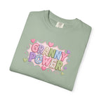 Granny Power T-Shirt — Retro Heart Graphic Tee for Grandmas