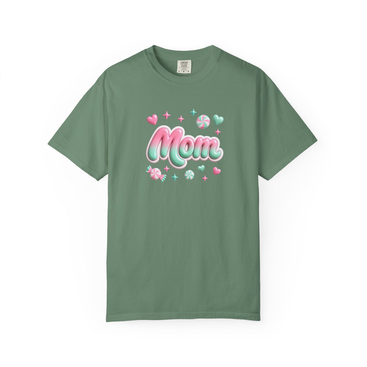 Mom Pastel Candy Script T-Shirt