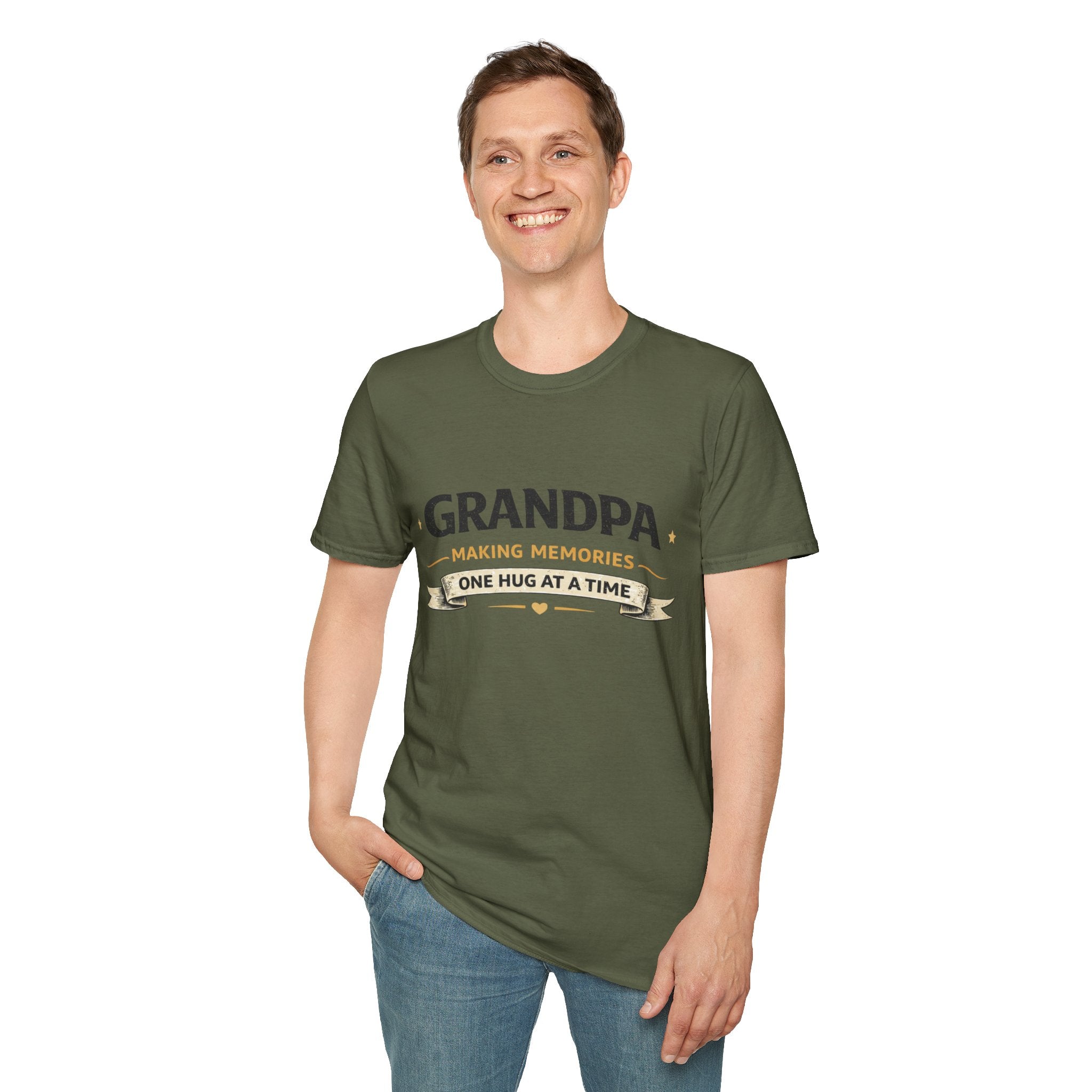 Grandpa Making Memories One Hug At A Time T-Shirt — Father's Day Gift