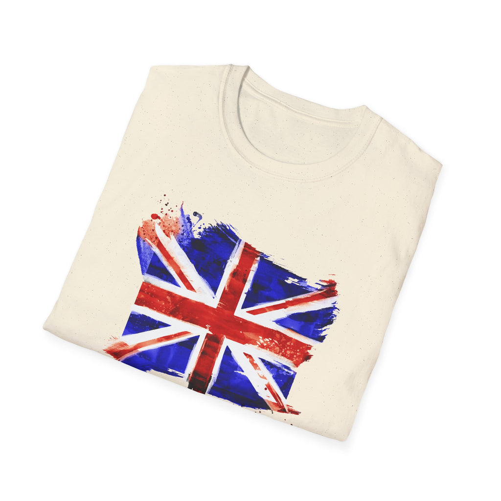 Union Jack Paint Brush UK Flag T-Shirt — British Pride Graphic Tee
