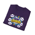 Super Grandad Comic-Style T‑Shirt — "Super Grandad" Graphic Tee, Father's Day & Grandparents Gift