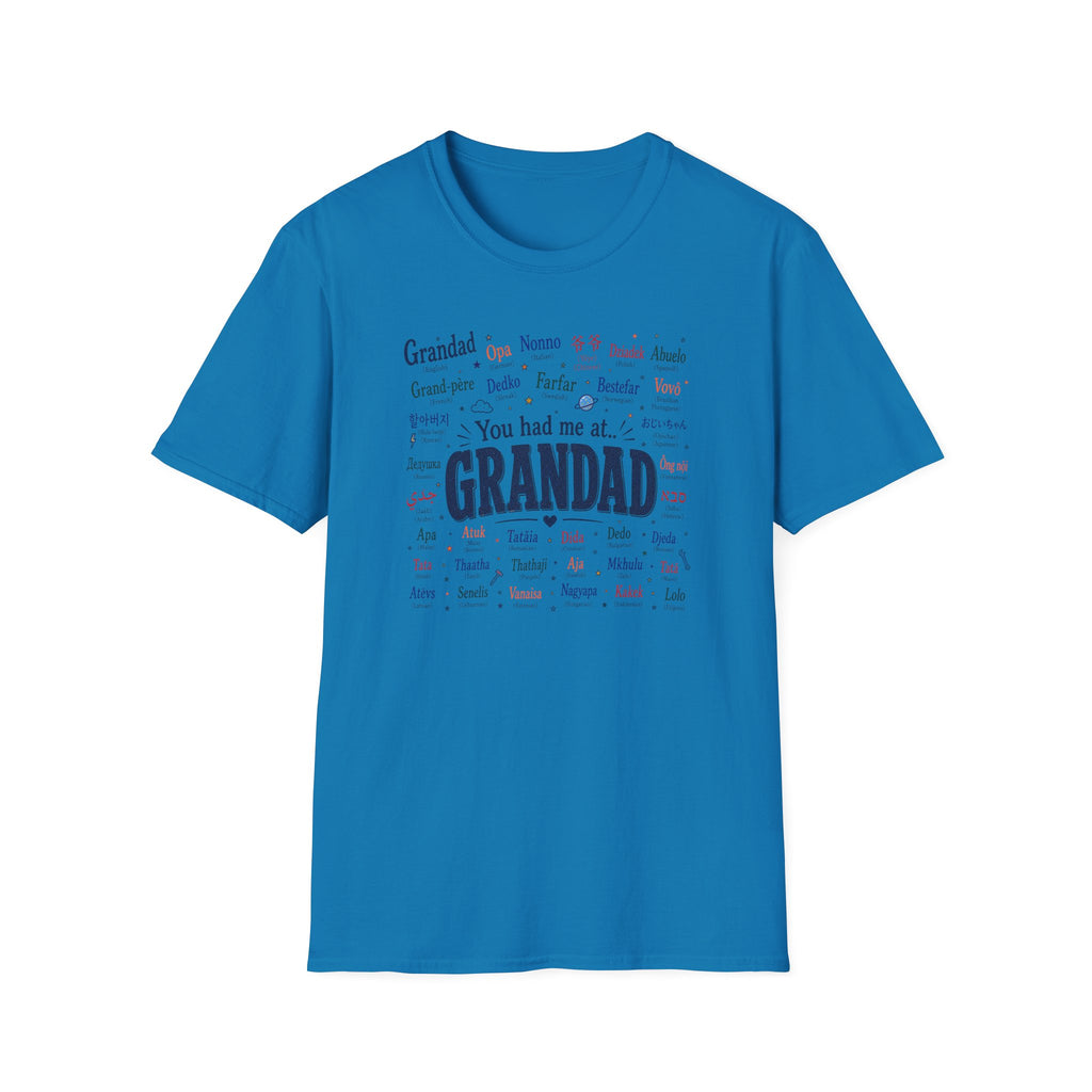 Grandad Word Cloud T-Shirt — "You had me at... GRANDAD" Father’s Day Gift