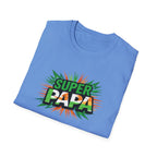 Super Papa Ireland Flag/Irish themed T-Shirt – Comic-Style Father’s Day Tee