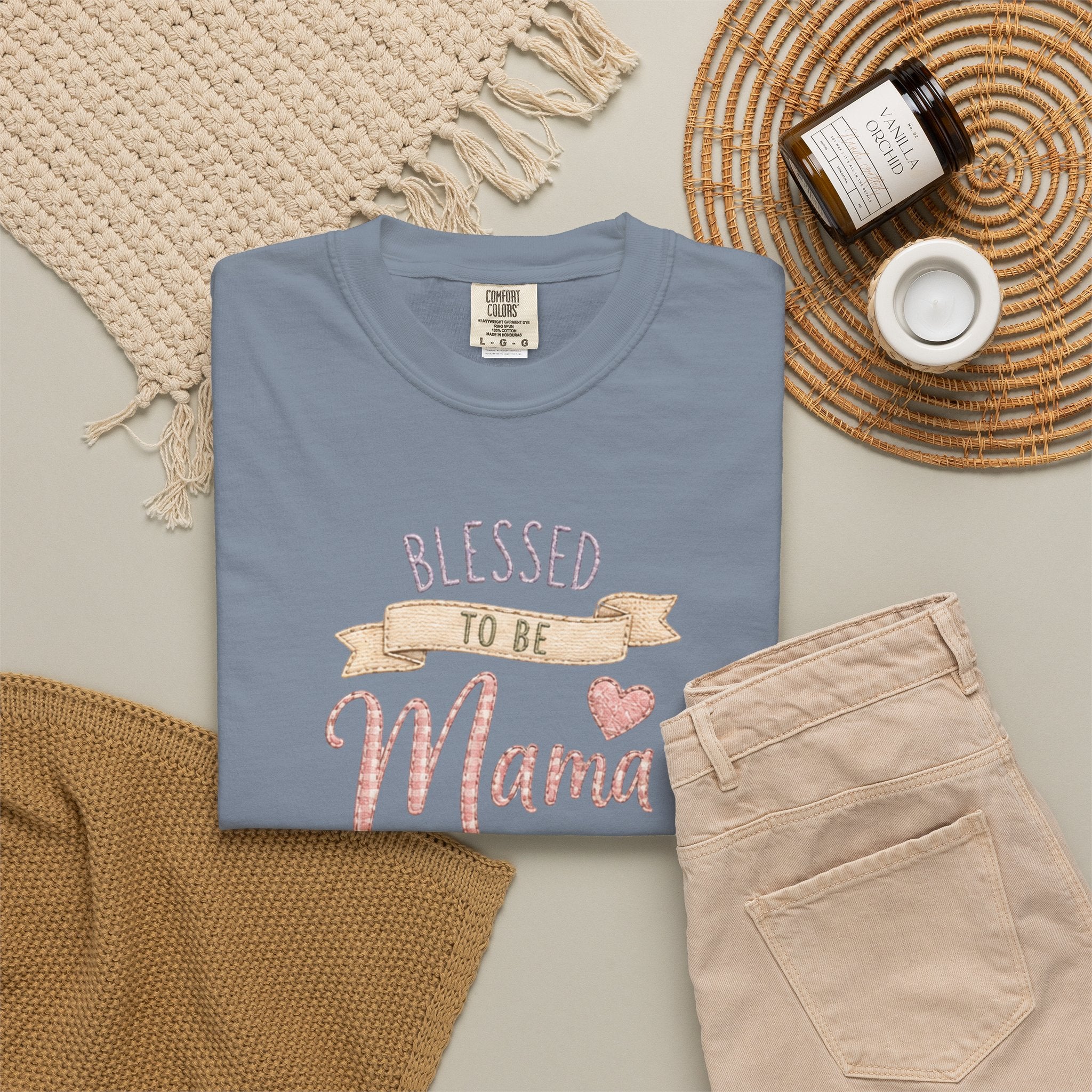 Blessed to Be Mama T-Shirt — Cute Mom Pregnancy Announcement Tee
