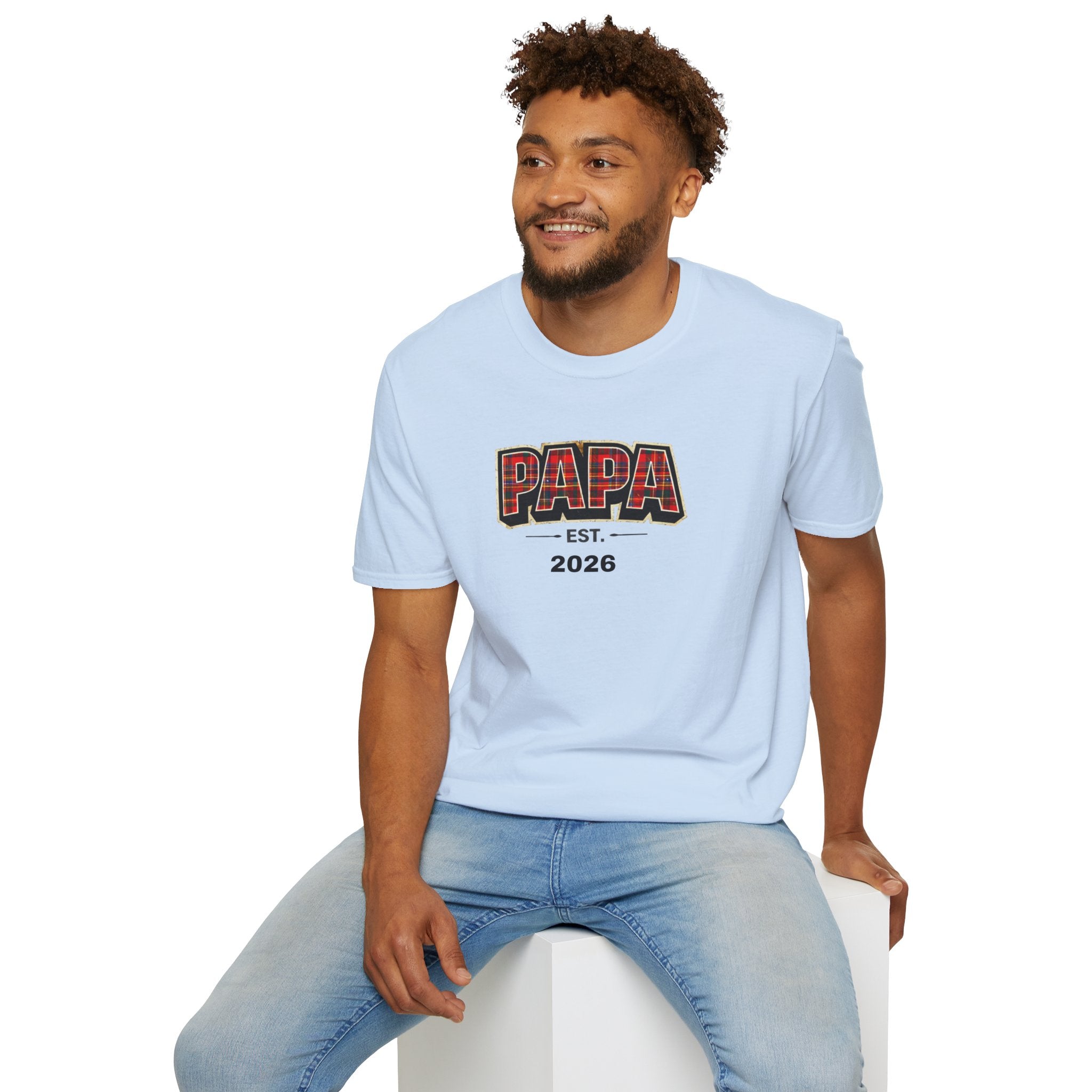 Papa Est. 2026 T-Shirt — New Dad Gift Tee