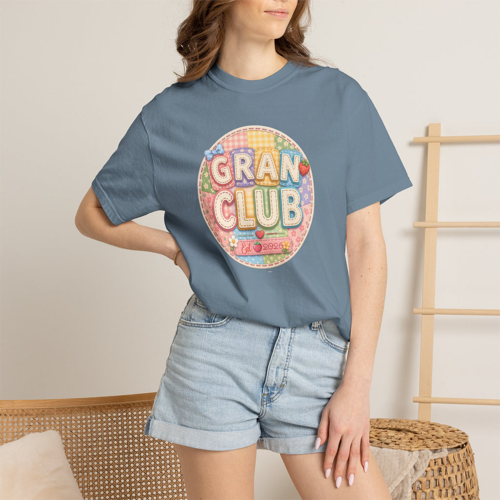 Gran Club Graphic T-Shirt — Retro Pastel Circle Design