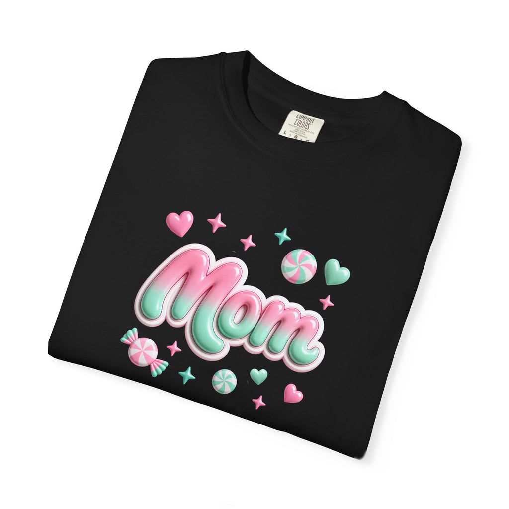 Mom Pastel Candy Script T-Shirt