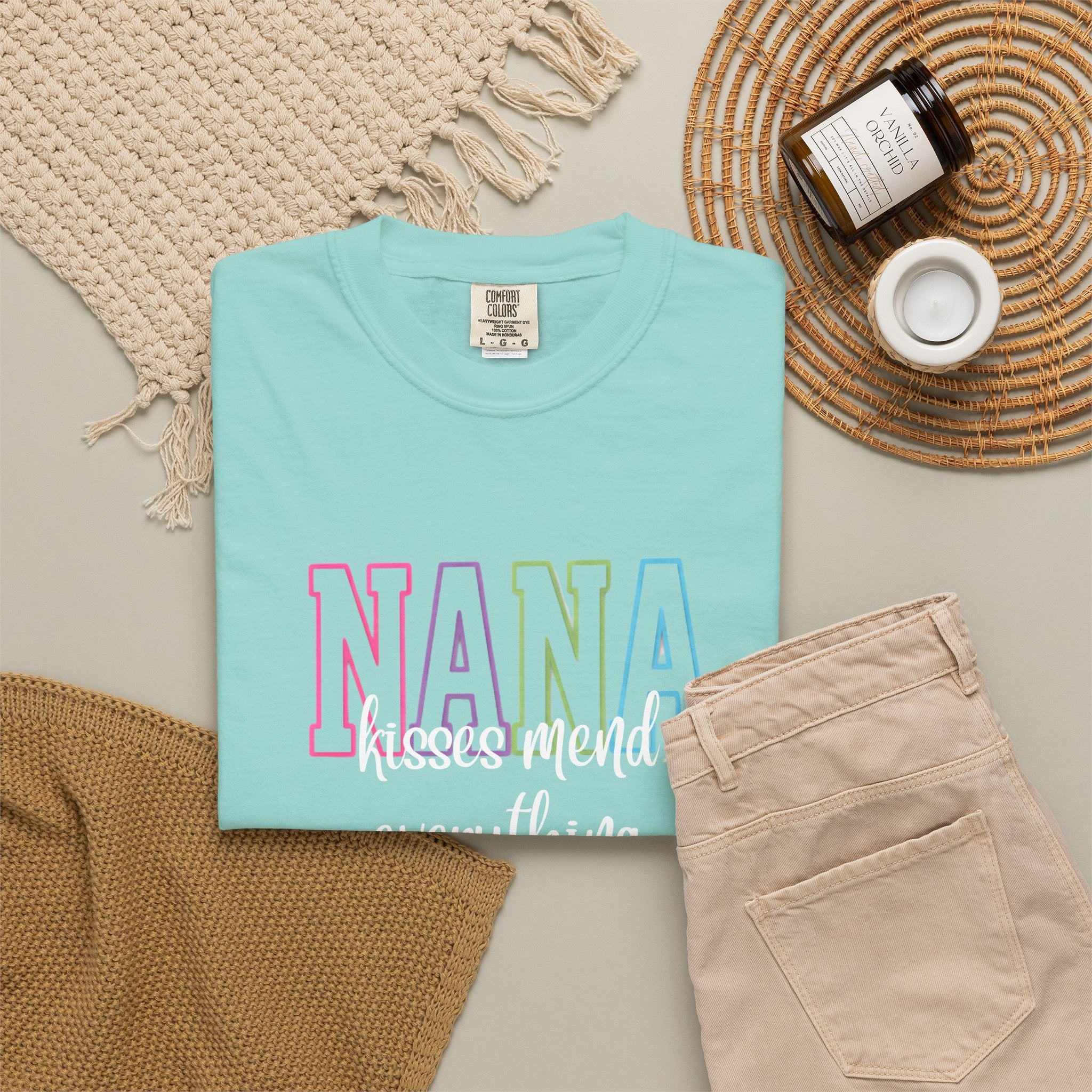 NANA Pastel Rainbow Tee — Grandma Gift T-Shirt