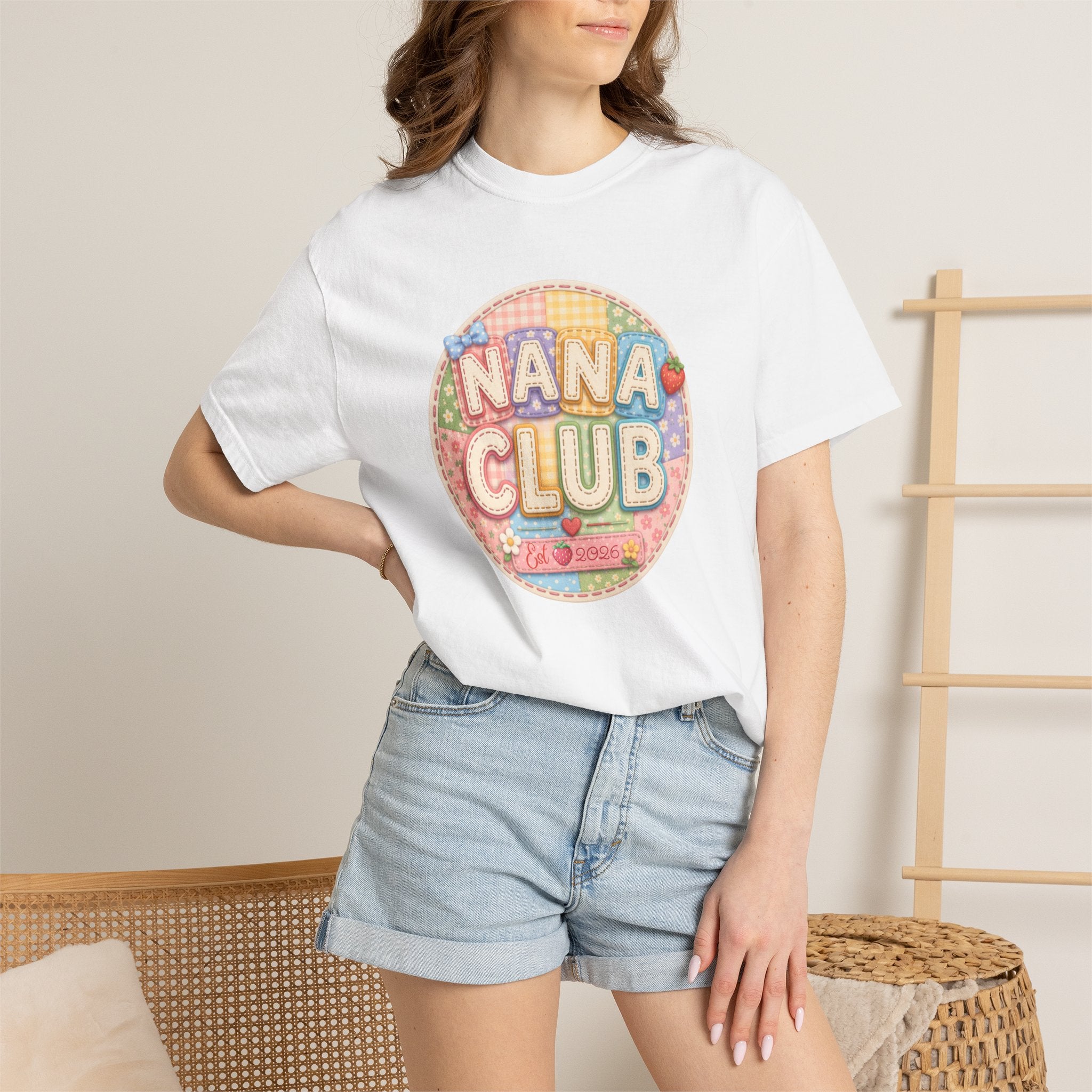 Nana Club T-Shirt — Retro Pastel Grandma Gift Tee