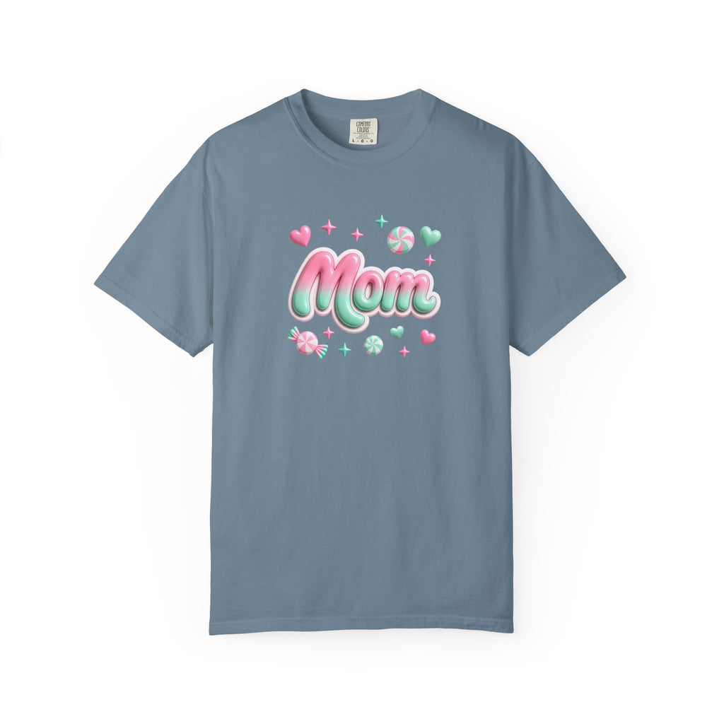 Mom Pastel Candy Script T-Shirt