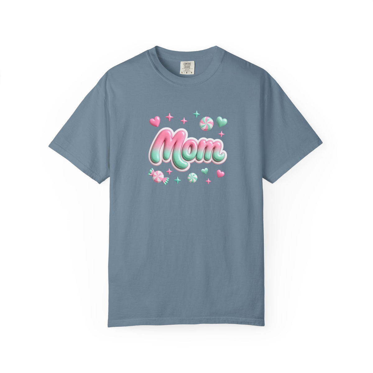 Mom Pastel Candy Script T-Shirt