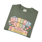 Grandma's Club T-Shirt — Cute Floral 'Grandma's Club' Rules Tee
