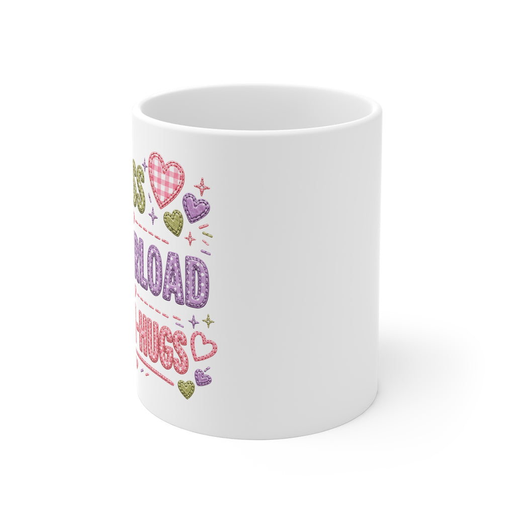 MOM Mini-Hugs Mug — 'M.O.M. Mess Overload Mini-Hugs' Cute Mother's Day Coffee Cup