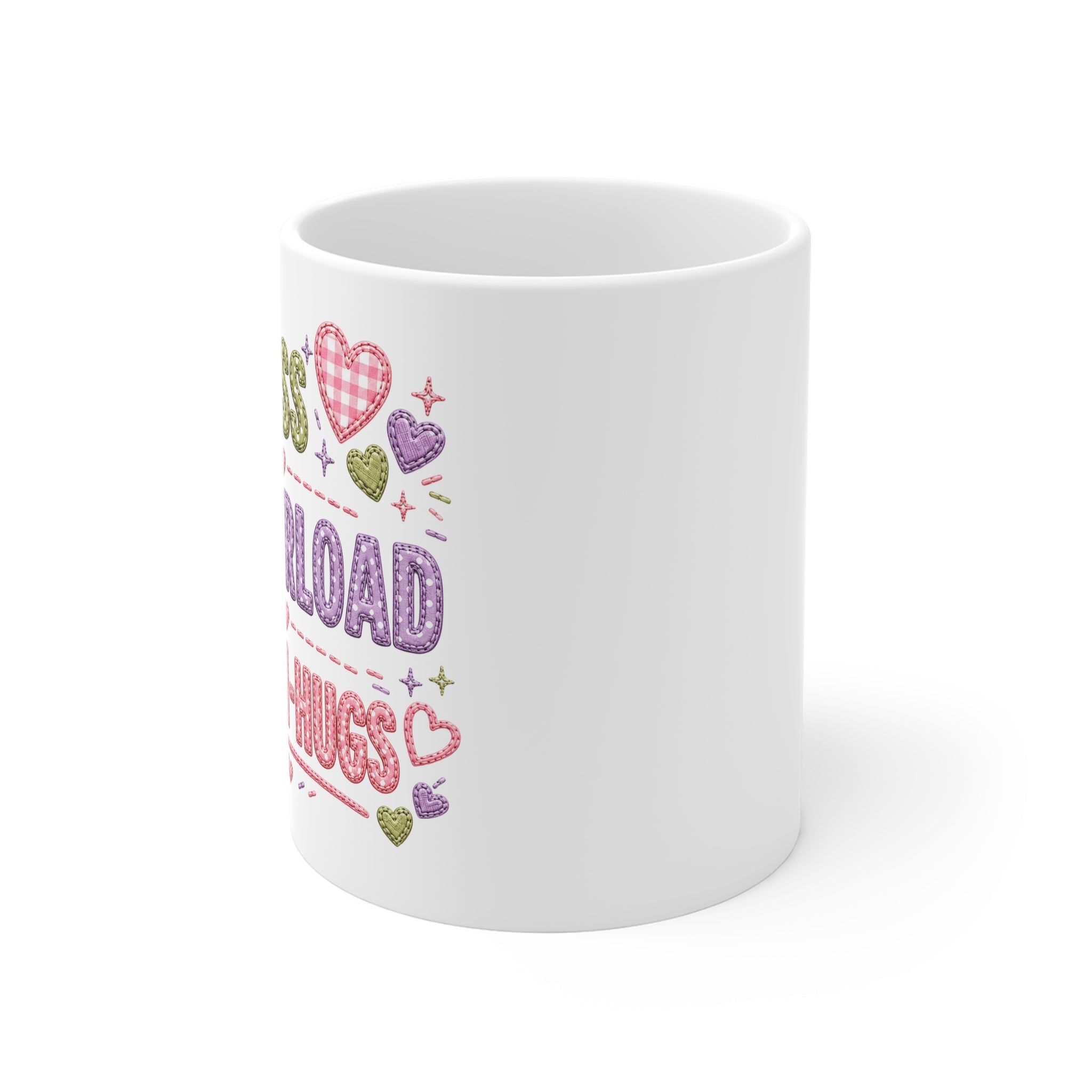 MOM Mini-Hugs Mug — 'M.O.M. Mess Overload Mini-Hugs' Cute Mother's Day Coffee Cup