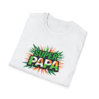Super Papa Ireland Flag/Irish themed T-Shirt – Comic-Style Father’s Day Tee