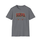 Papa Plaid T-Shirt – "Papa Loves his Little Clan" Grandfather Gift for Father's Day