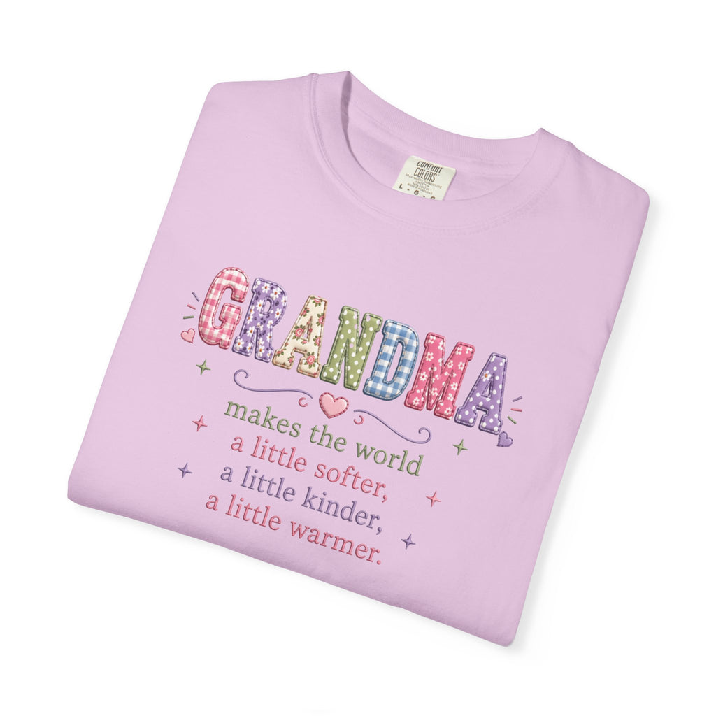 Grandma Floral T-Shirt — "Grandma makes the world a little softer, kinder, warmer"