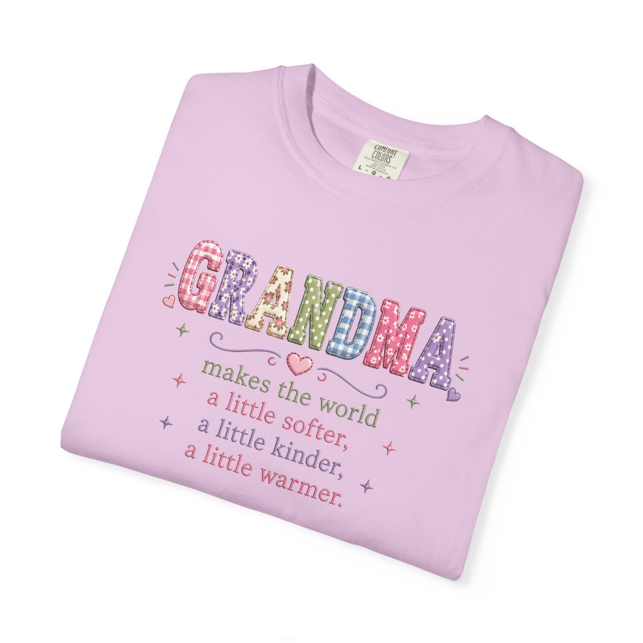 Grandma Floral T-Shirt — "Grandma makes the world a little softer, kinder, warmer"