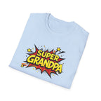 Super Grandpa T-Shirt – Comic Book Retro Graphic Tee for Grandfathers