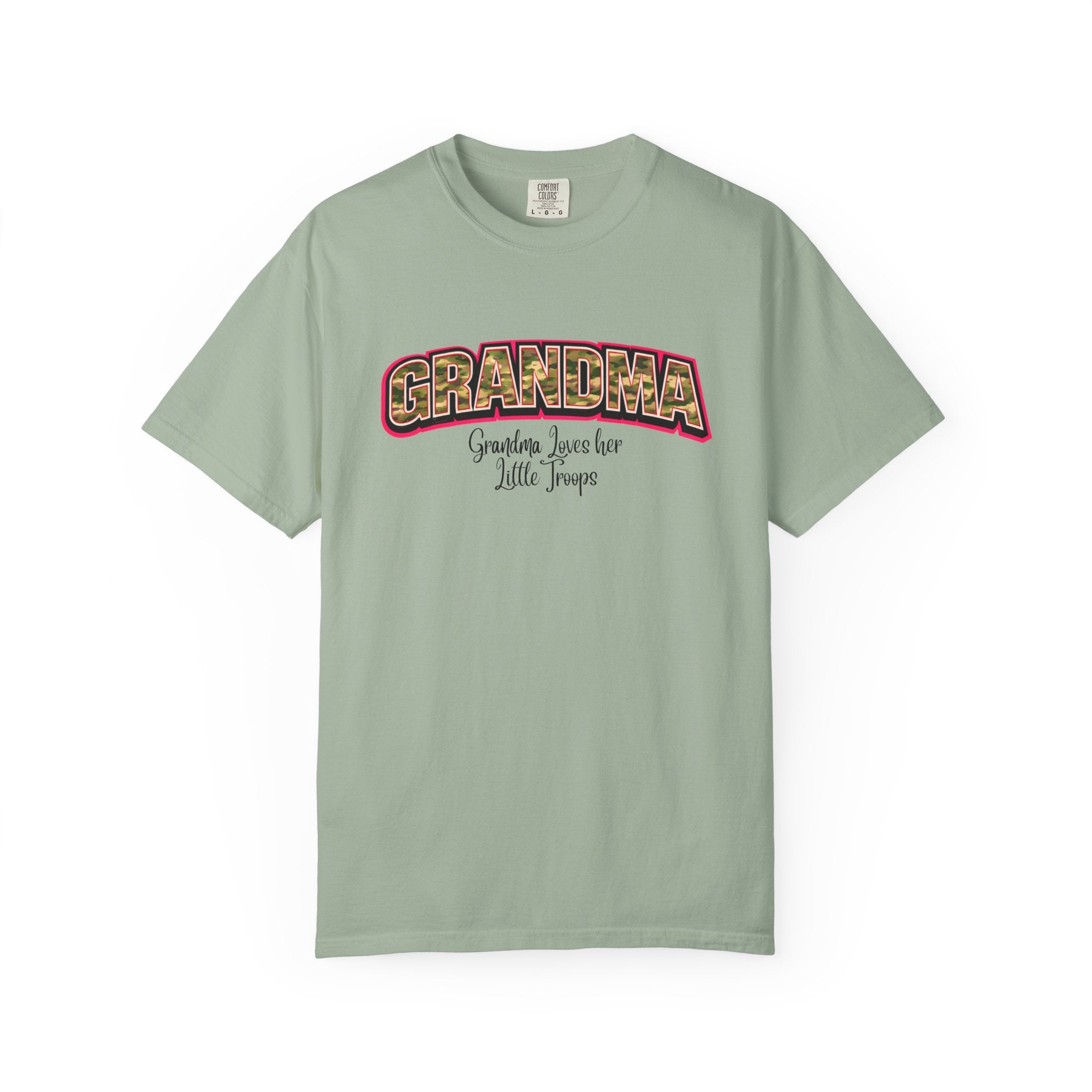 Grandma Floral Retro Tee — "Grandma: Grandkids Love Her a Little Teacup"