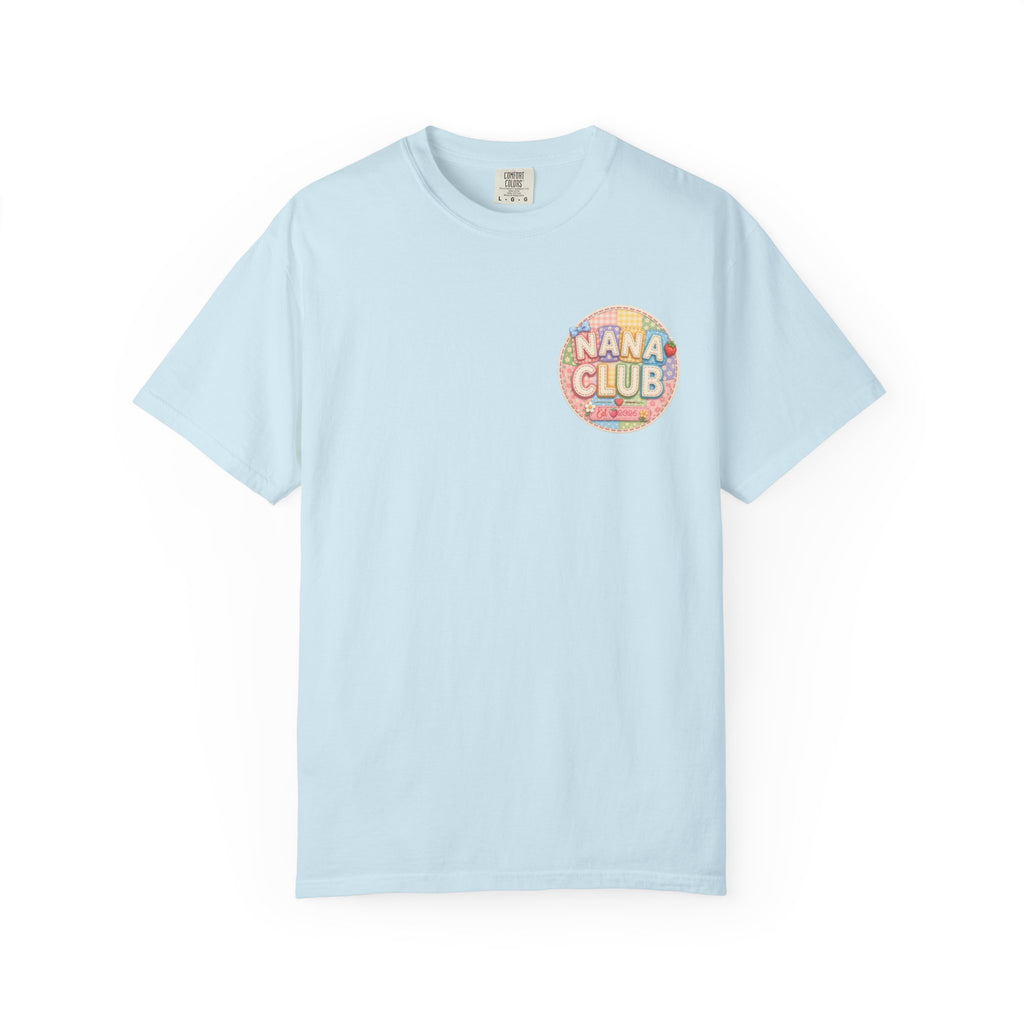 Nana Club T-Shirt — Retro Rainbow Badge Graphic
