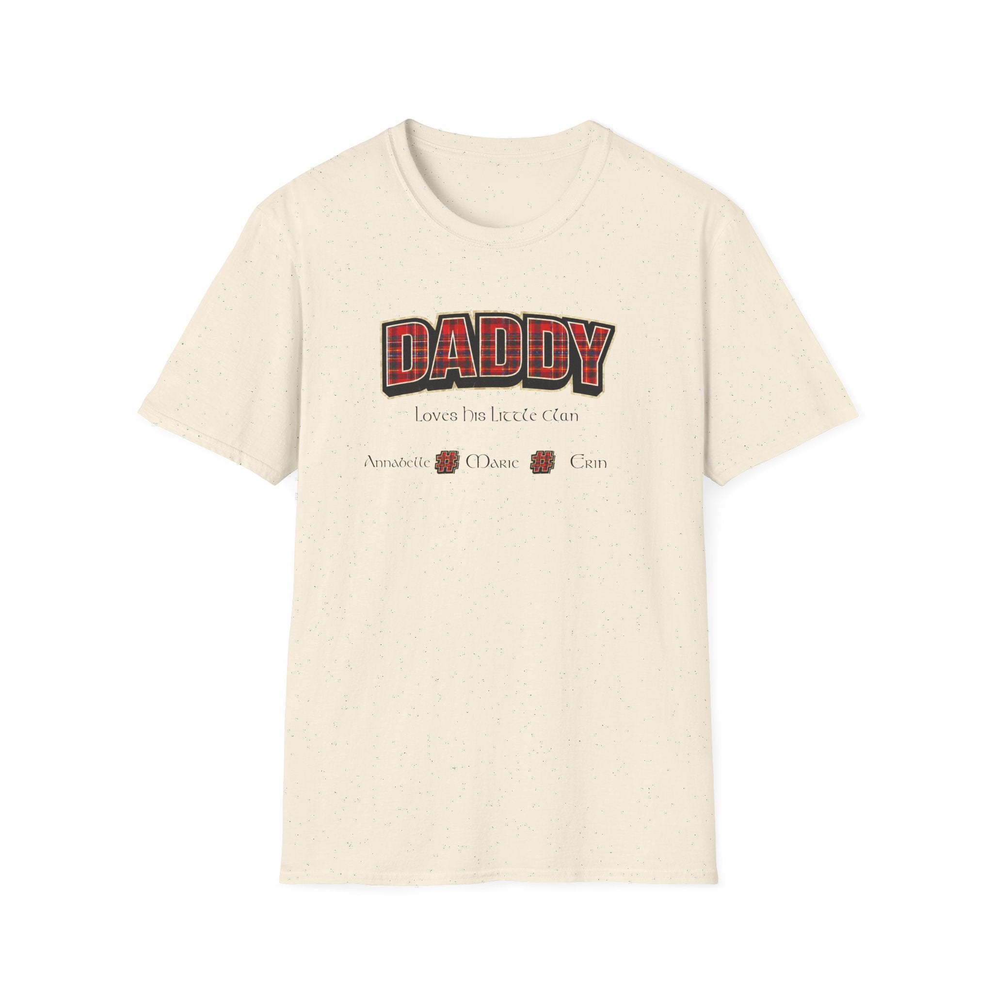 Daddy Plaid Father’s Day T-Shirt — 'Daddy Loves You More Than Coffee' Graphic Tee