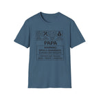 Papa Warning T-Shirt — Funny Grandpa Gift, 'Spoils Grandkids & Hands Out Biscuits' Tee