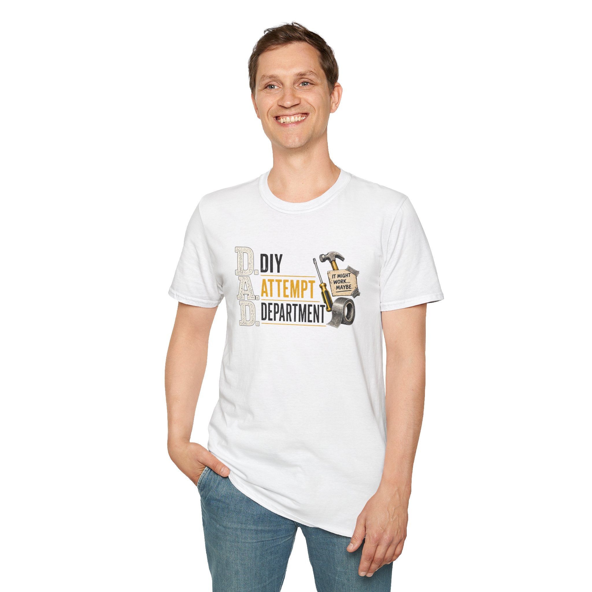 DIY Attempt Department T-Shirt — 'D.A.D. DIY Humour Tee
