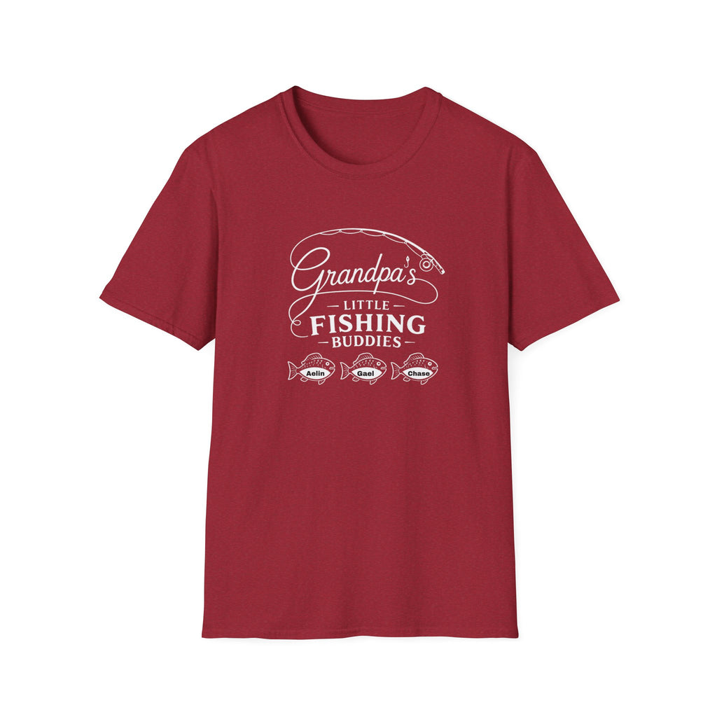 Fishing T-Shirt — "Grandpa's Little Fishing Buddies" Grandpa & Kids Matching Tee