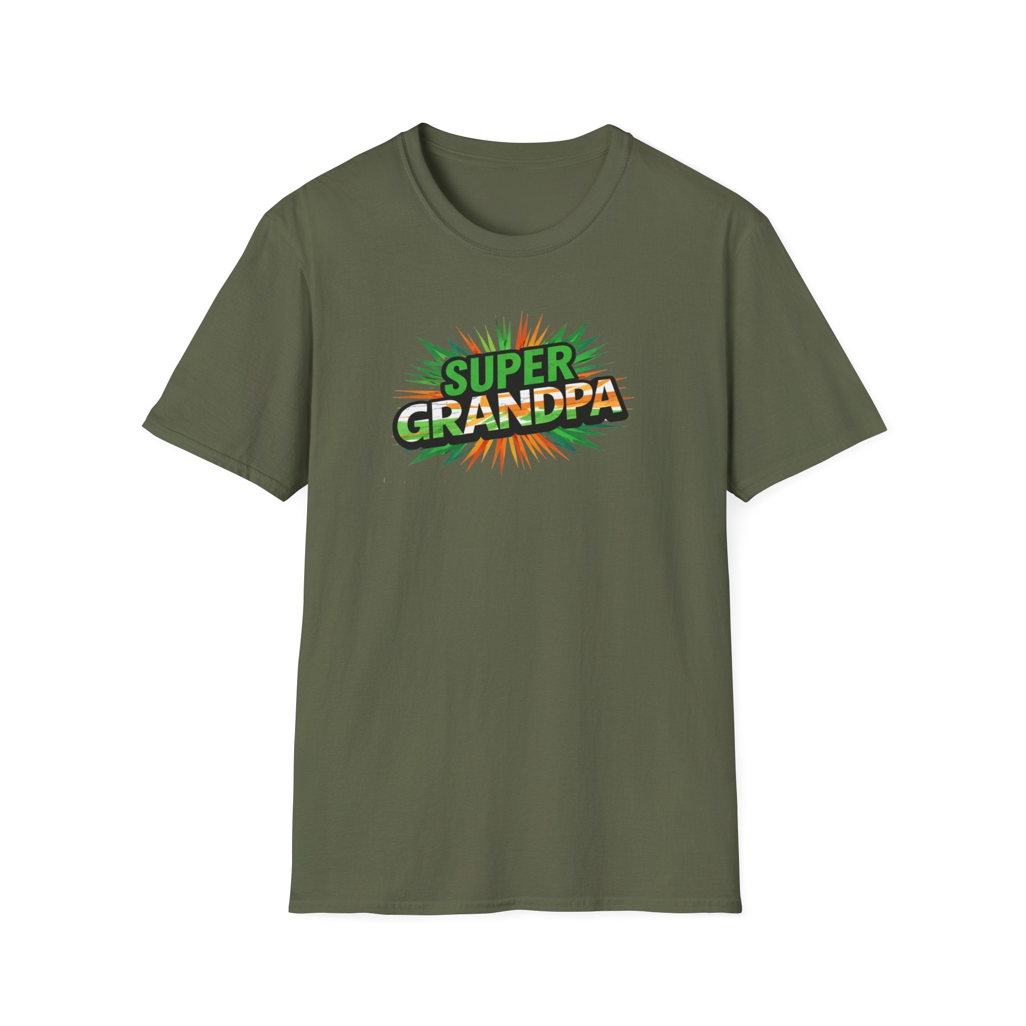 Super Grandpa Ireland Flag/Irish themed T-Shirt — Retro Comic Father's Day Gift