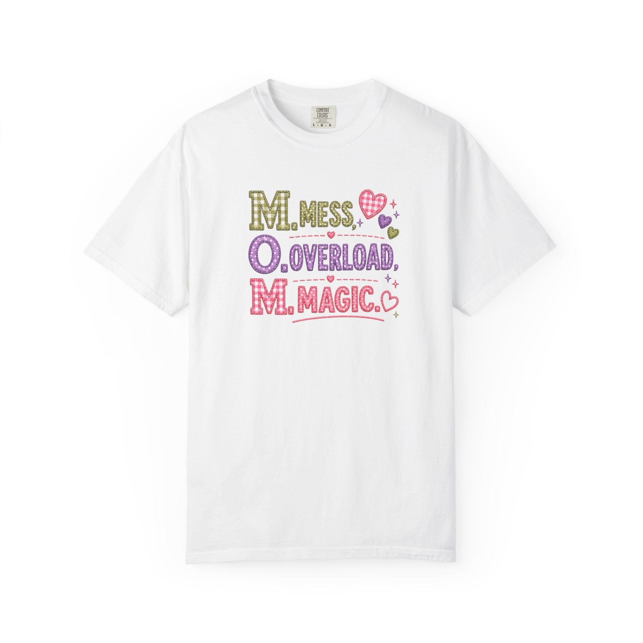 M.O.M. Graphic Tee — "Mess Overload Magic" Cute Mom Shirt
