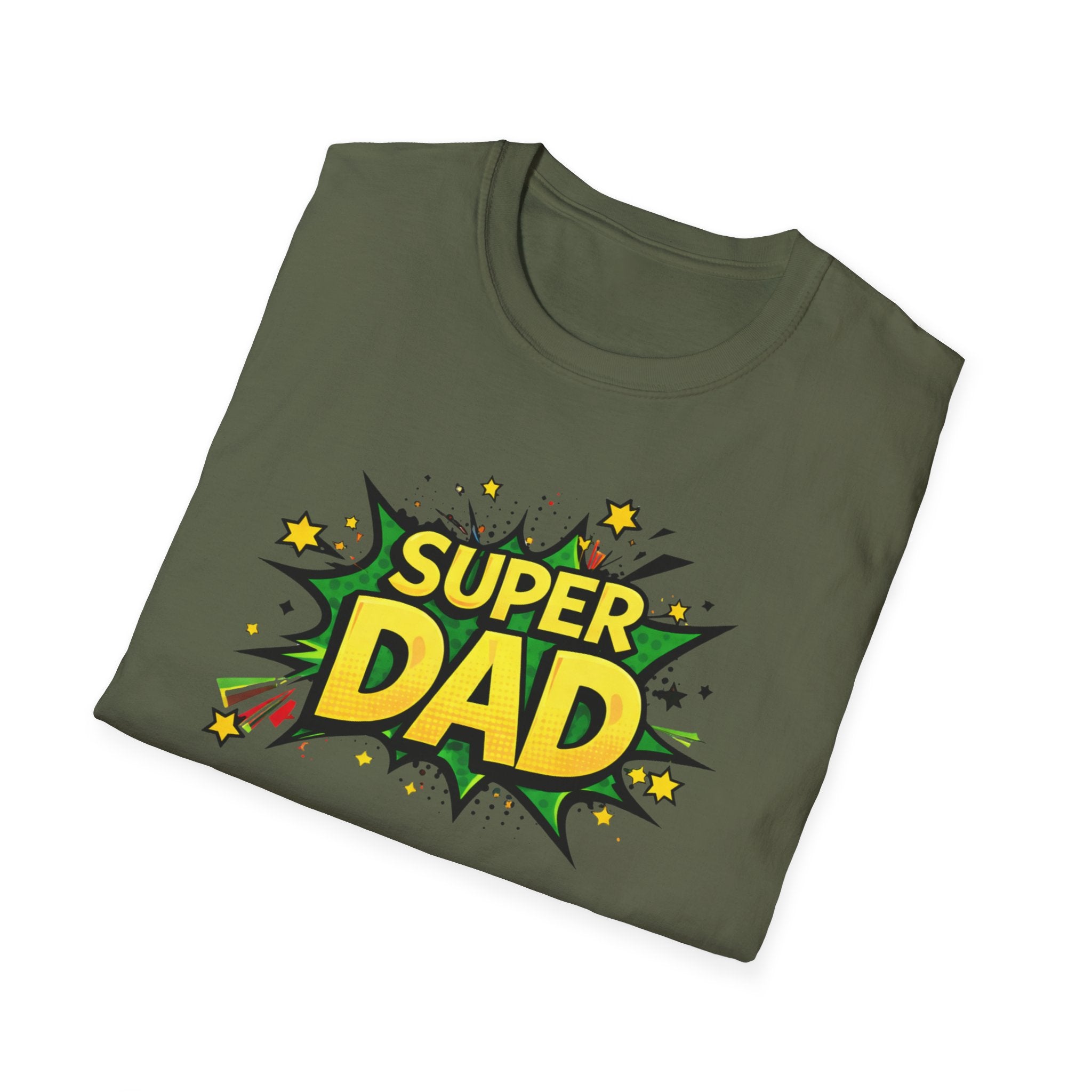 Super Dad Comic-Style T-Shirt — Father's Day Gift Tee