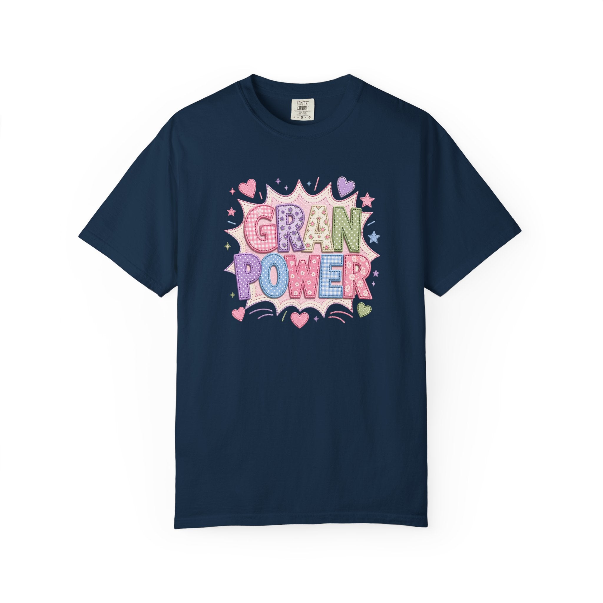 Gran Power T-Shirt — Cute Pastel 'Gran Power' Graphic Tee for Grandparents, Mother's Day Gift