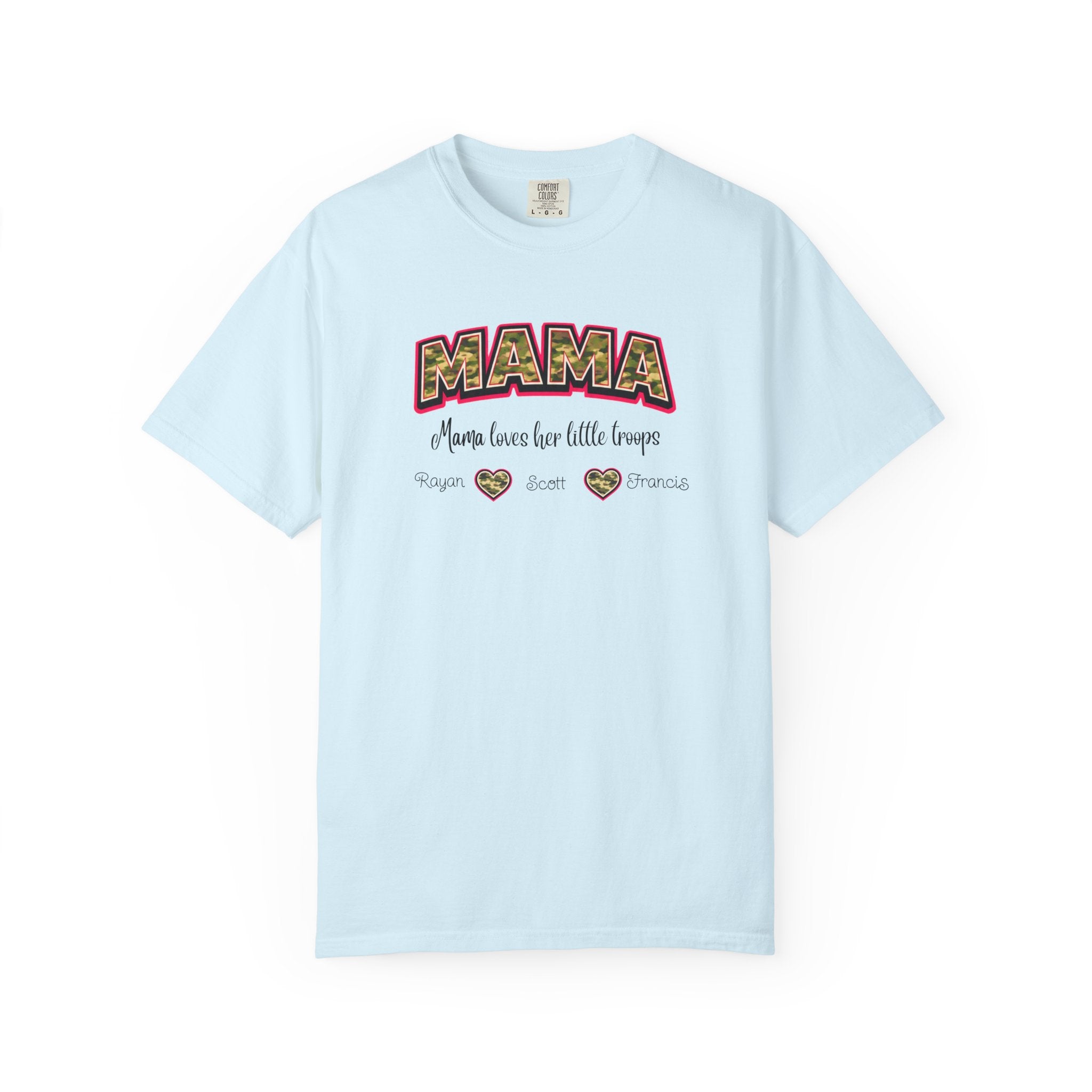 Mama Floral Heart T‑Shirt — 'Mama Means Love for Little Snuggs' Mother's Day Tee