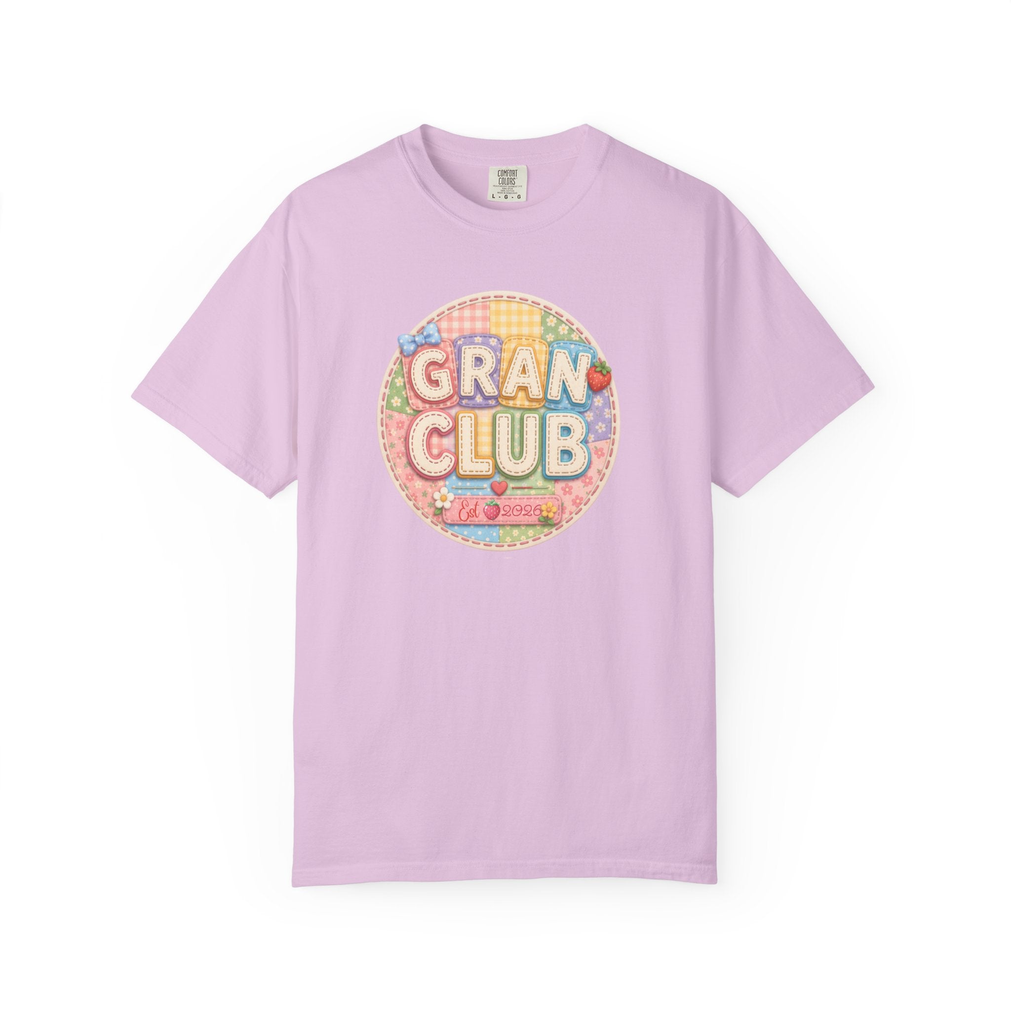 Gran Club Graphic T-Shirt — Retro Pastel Circle Design