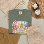 Grans Club Rules T-Shirt — Cute Floral Grandma Shirt, Funny Grandmother Gift for Mother's Day