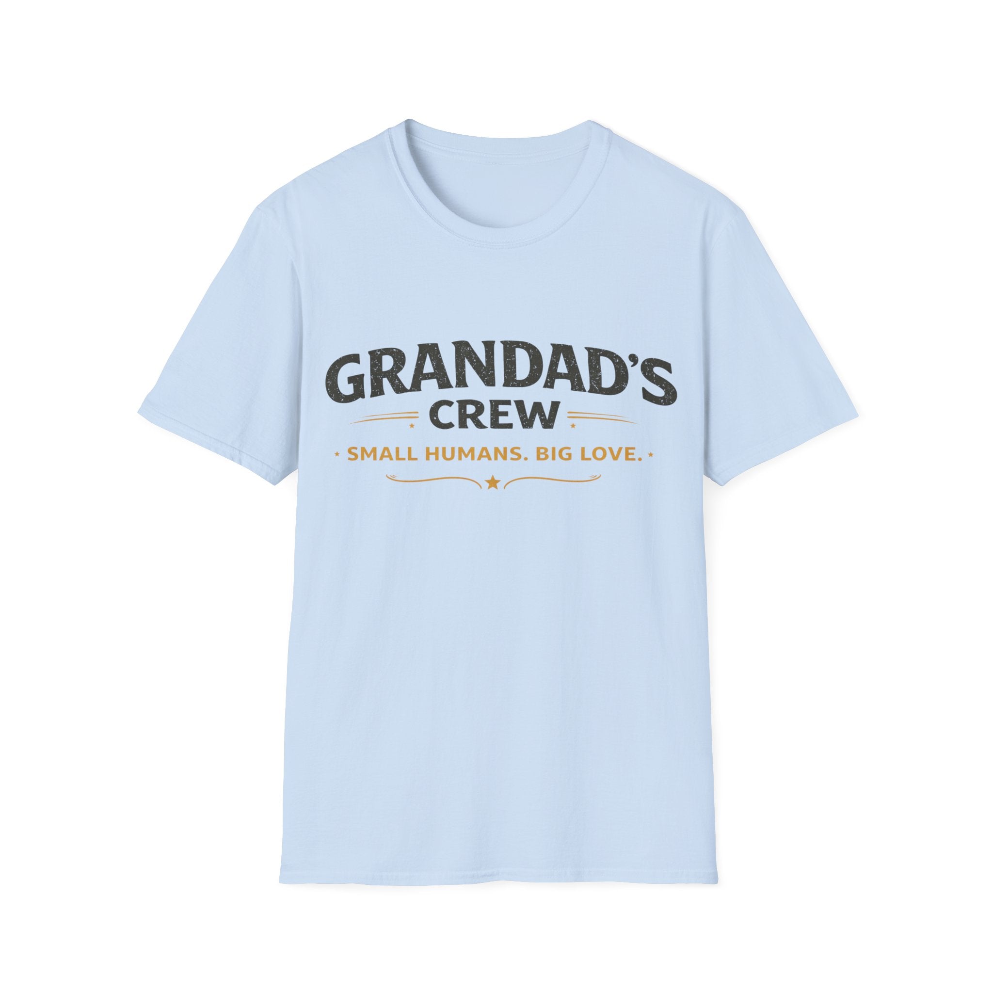 Granddad's Crew T-Shirt — "Small Humans, Big Love" Grandpa Gift