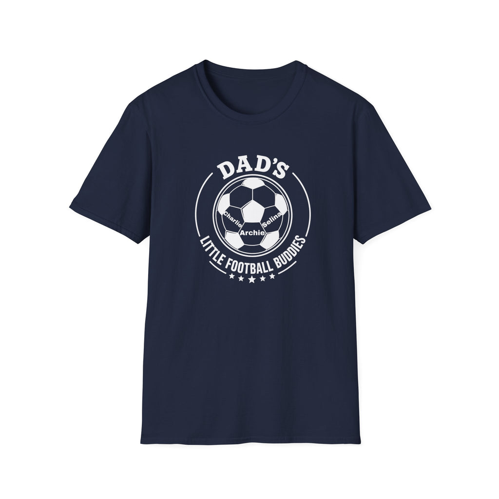 Dad’s Little Football Buddies Tee - Add Names- Personalise