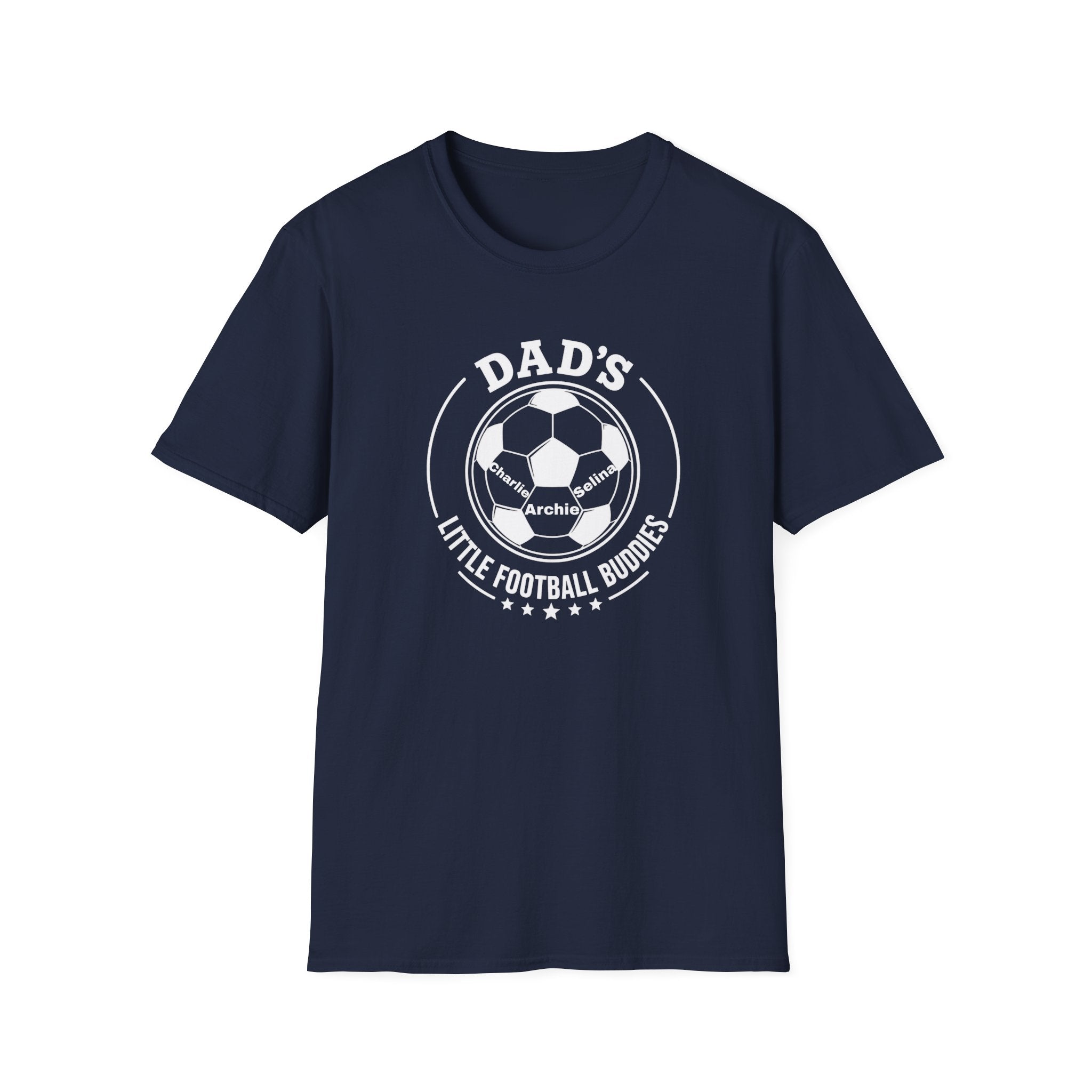 Dad’s Little Football Buddies Tee - Add Names- Personalise