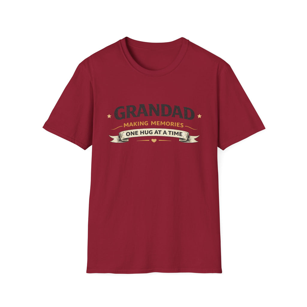 Grandad T-Shirt - "Making Memories One Hug at a Time" Grandpa Gift Tee