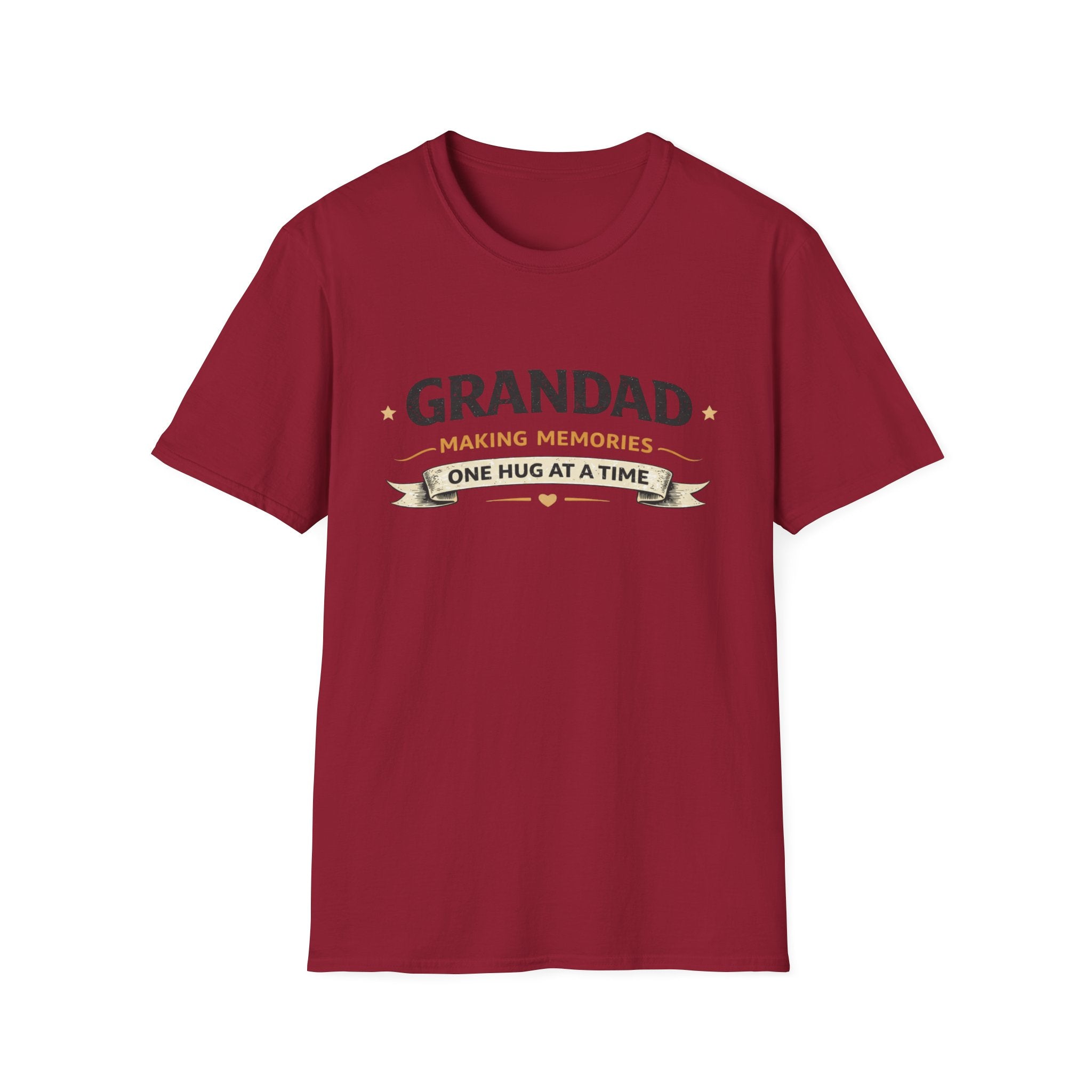 Grandad T-Shirt - "Making Memories One Hug at a Time" Grandpa Gift Tee