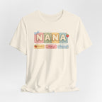 Nana Baby Blocks Tee — Personalized Grandmother Name Shirt