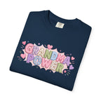Grandma Power T-Shirt — Cute Heart Graphic Tee for Grandmothers