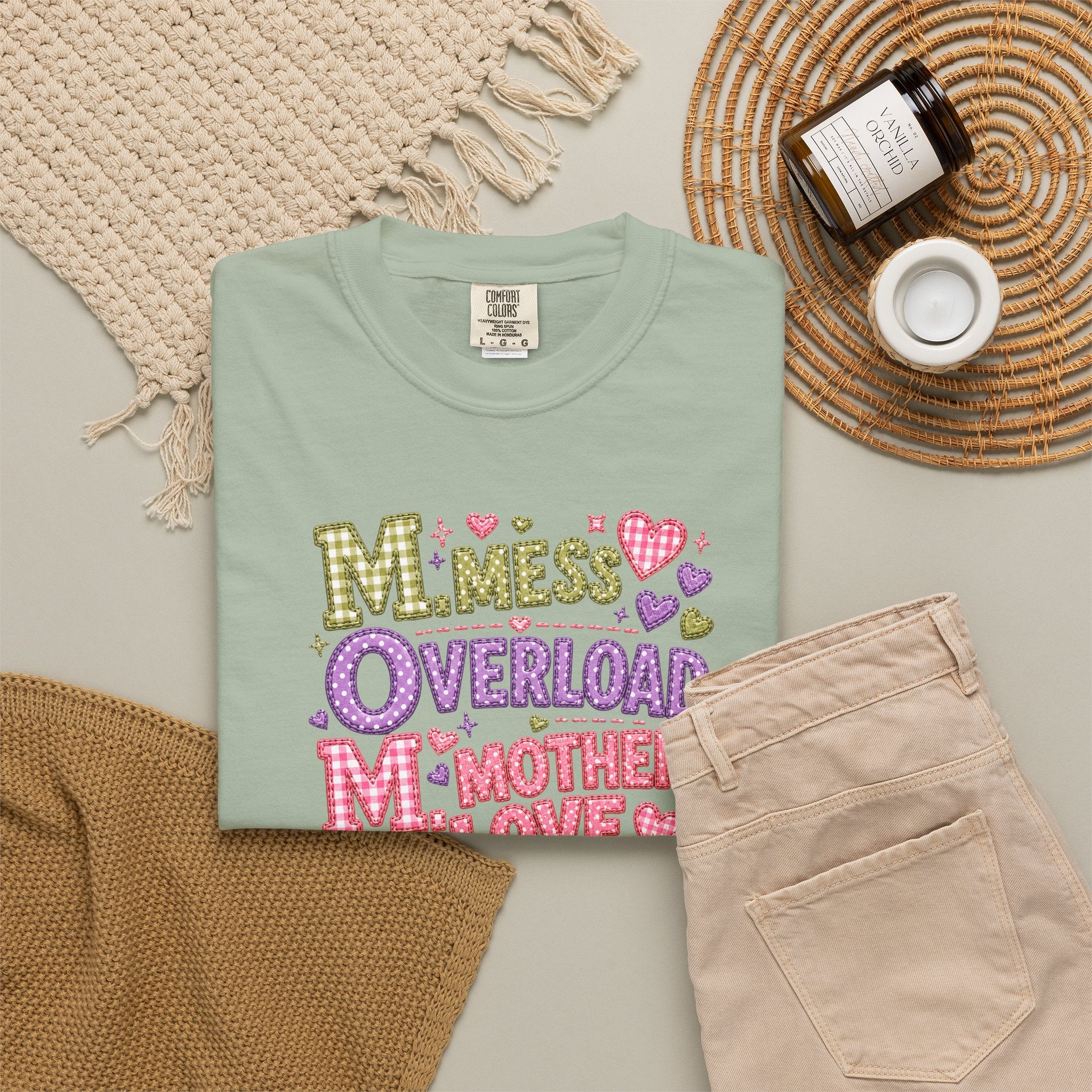 Mom Overload T-Shirt — Cute 'Mess Overload Mother Love' Mother's Day Tee