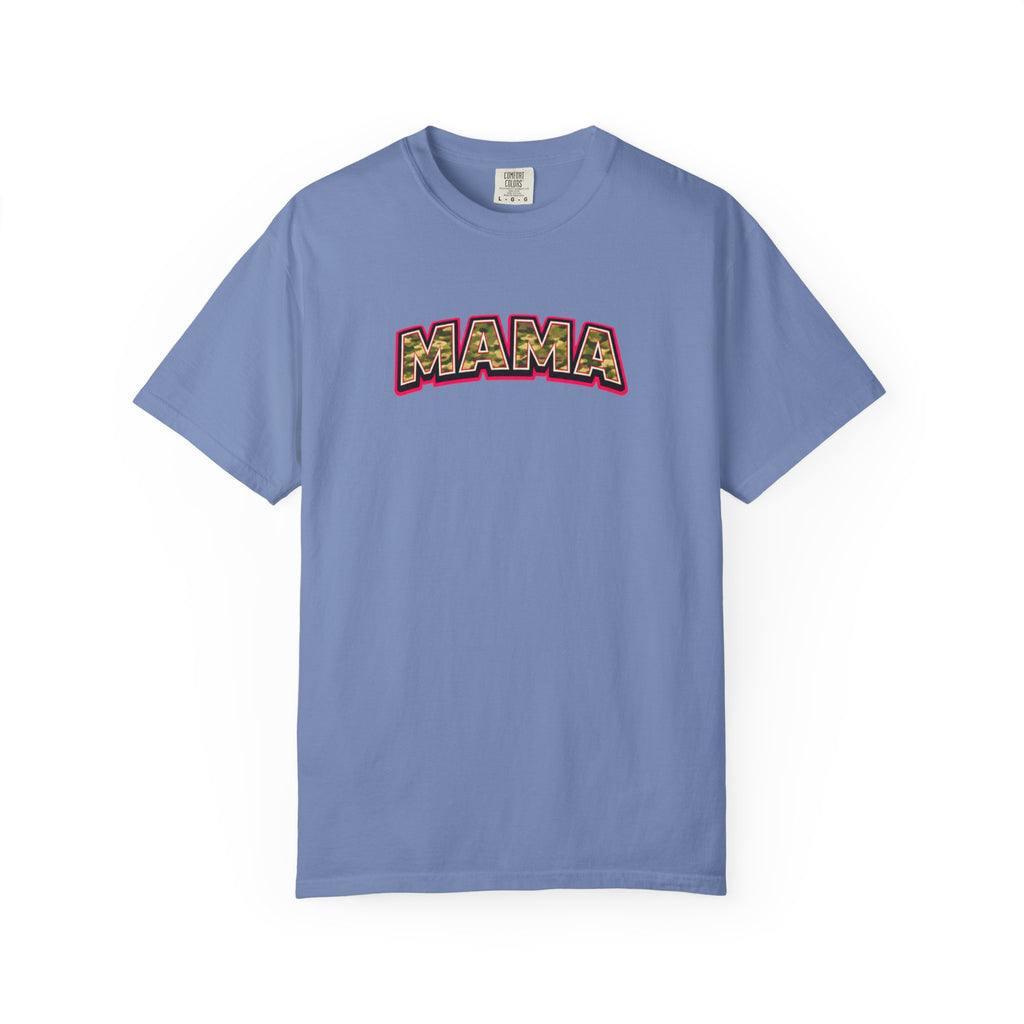 Mama Camo Retro T-Shirt — Vintage Lettering Mother's Day Tee